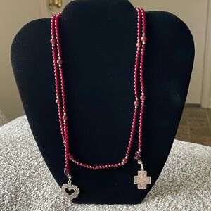 RARE to find. Silpada Sterling Silver & Garnet Necklace